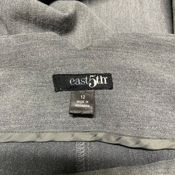East 5th Skirt Gray Godet Style Trumpet Side Zipper Wide Waist  Size 12 EUC - Picture 9 of 11